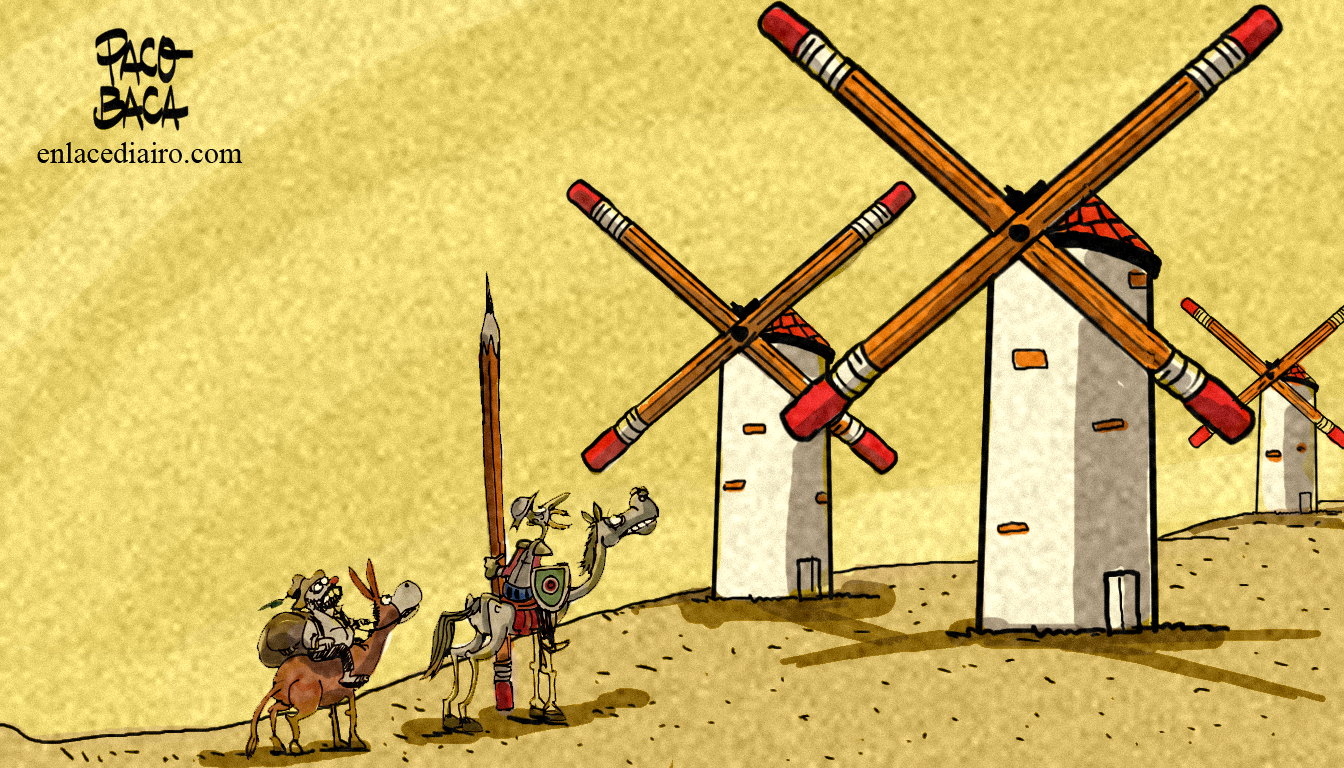cartón y editorial de Paco Baca.