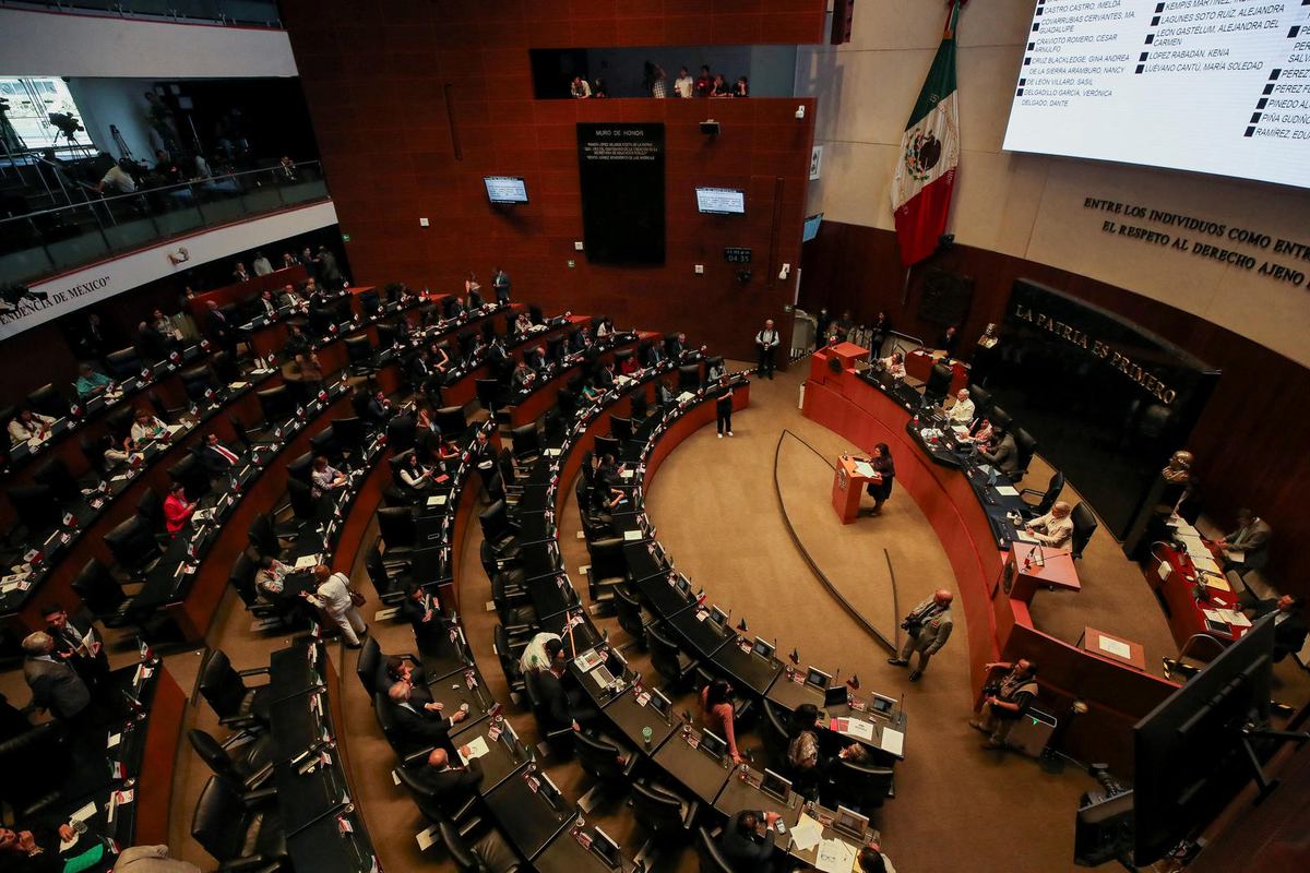 El Senado de la República, en sesión.