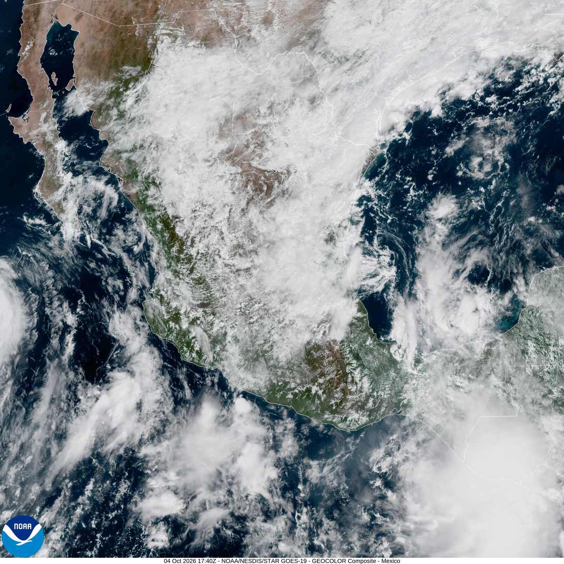 El frente frío 1 sigue este domingo sobre el noreste de México.