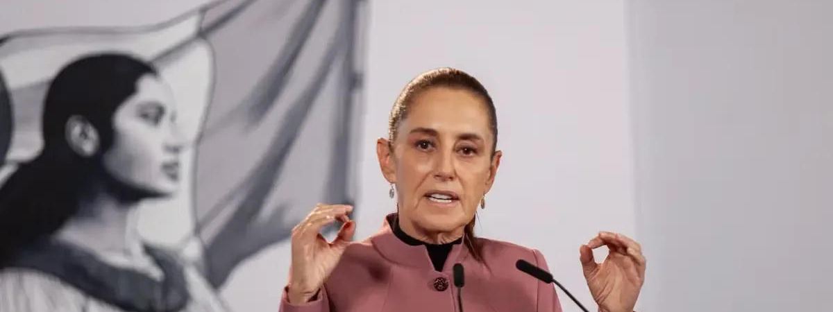 Claudia Sheinbaum, al hablar.