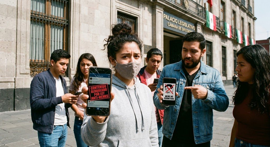 La columna llama ley antimemes a la reforma aprobada en el Senado.