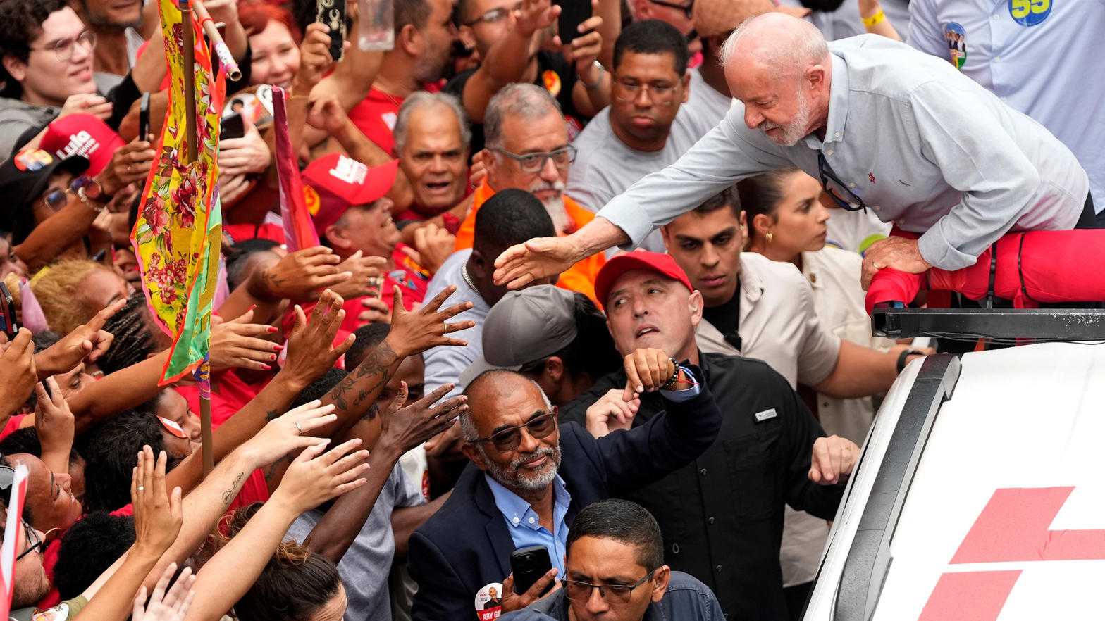 Luiz Inácio Lula da Silva, presidente de Brasil, en la campaña de este año.