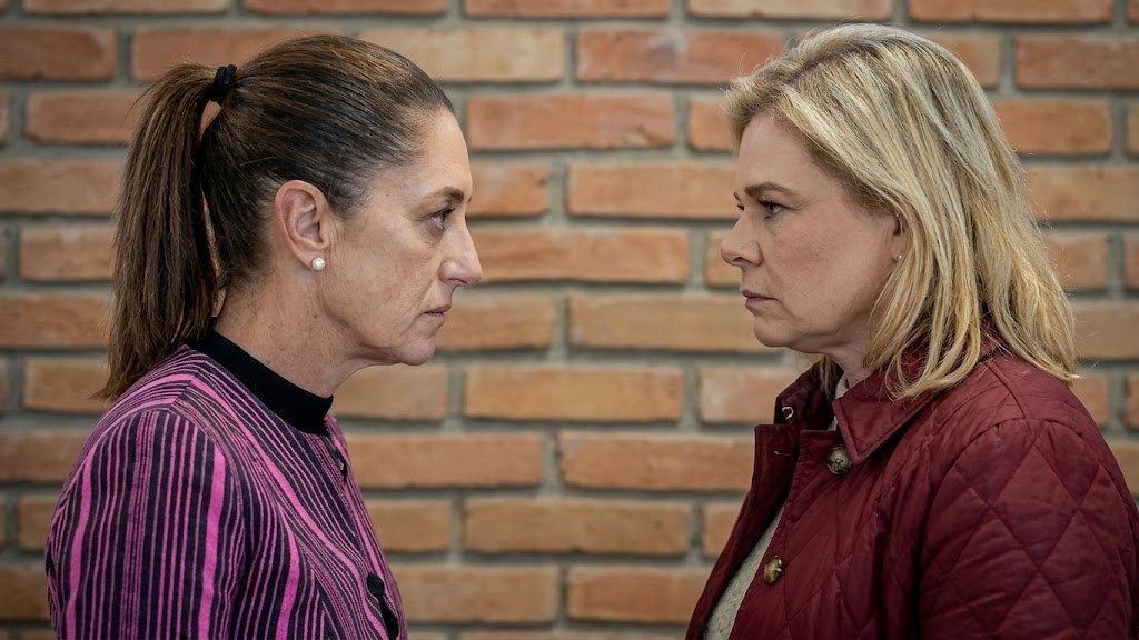 Claudia Sheinbaum y María Eugenia Campos.