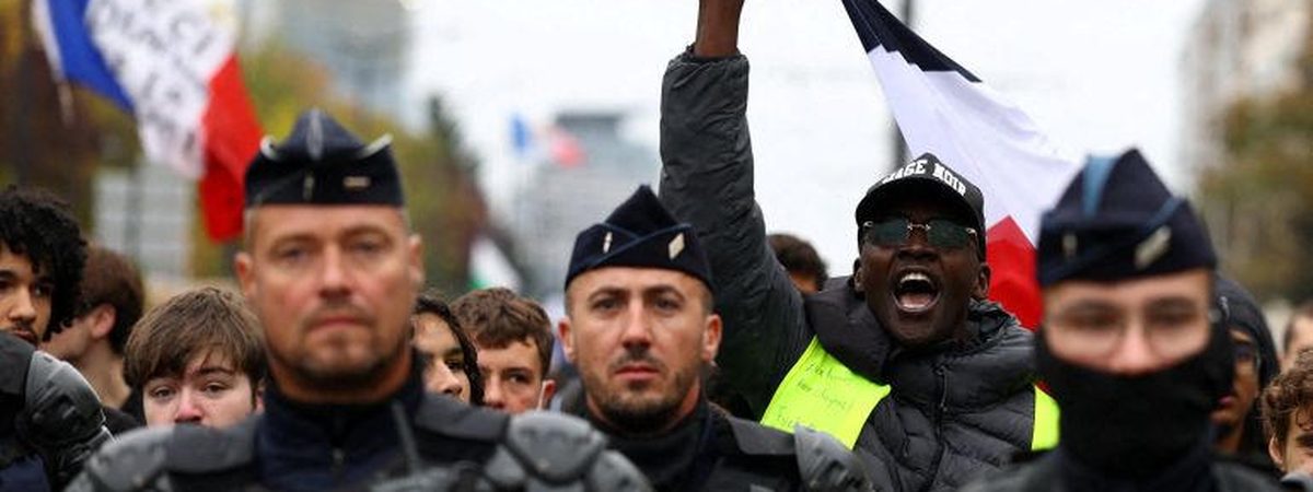 La marcha del sábado, en París.