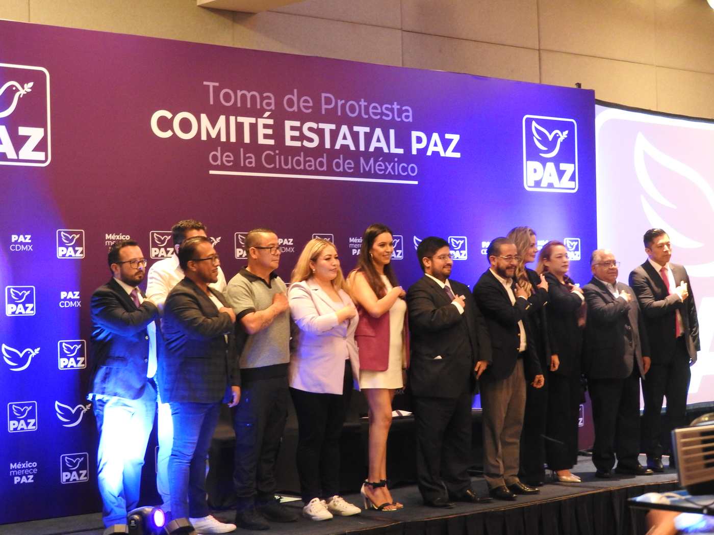 El comité estatal de PAZ rindió protesta en la Ciudad de México.