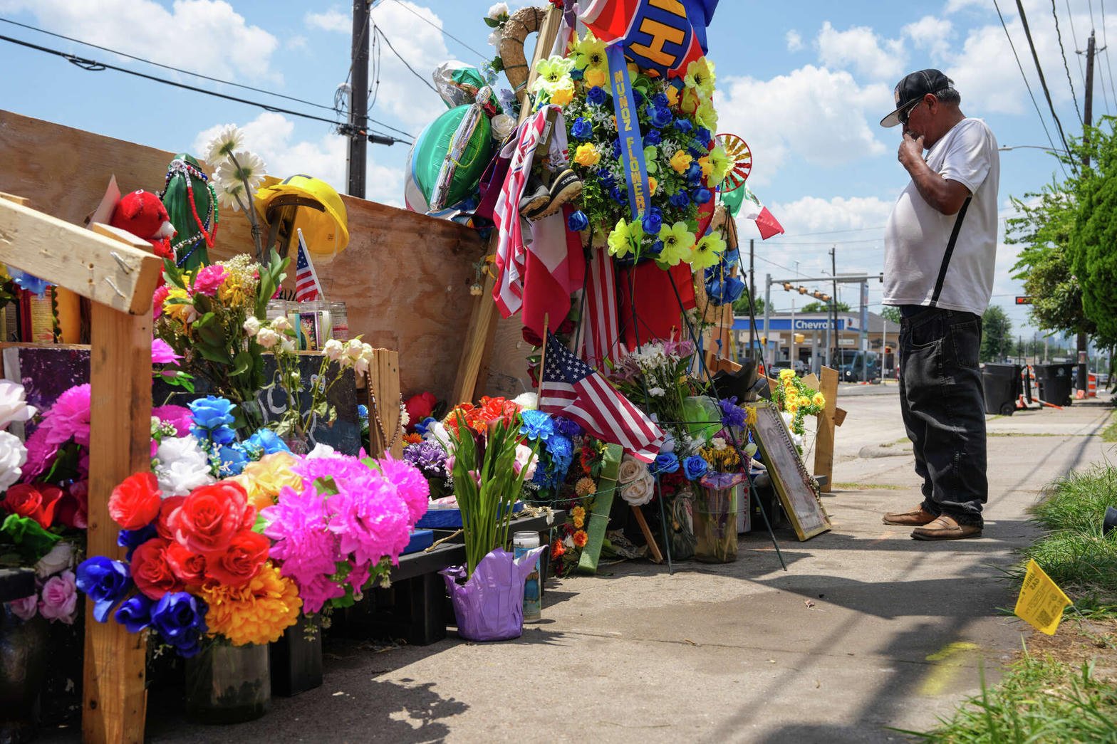 El memorial de Lorenzo Salgado Araujo en Houston.