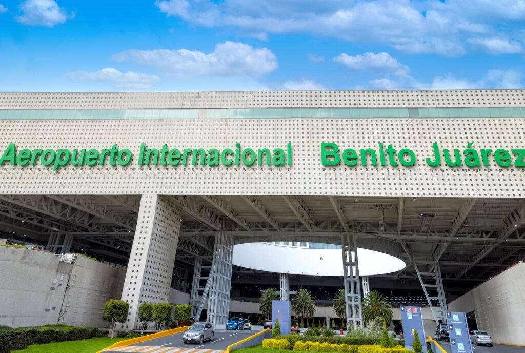 La terminal del Aeropuerto Internacional de la Ciudad de México.