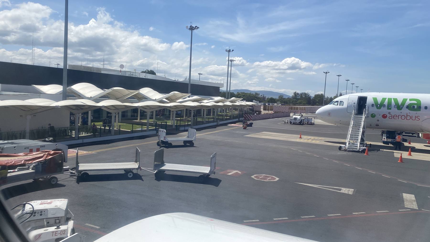 El Aeropuerto Internacional de Oaxaca.