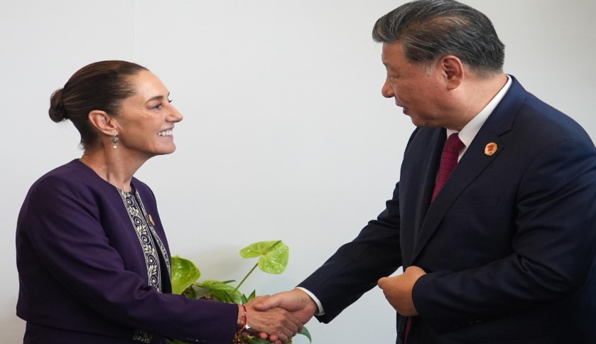 Claudia Sheinbaum se reúne con Xi-Jinping presidente chino en el G20