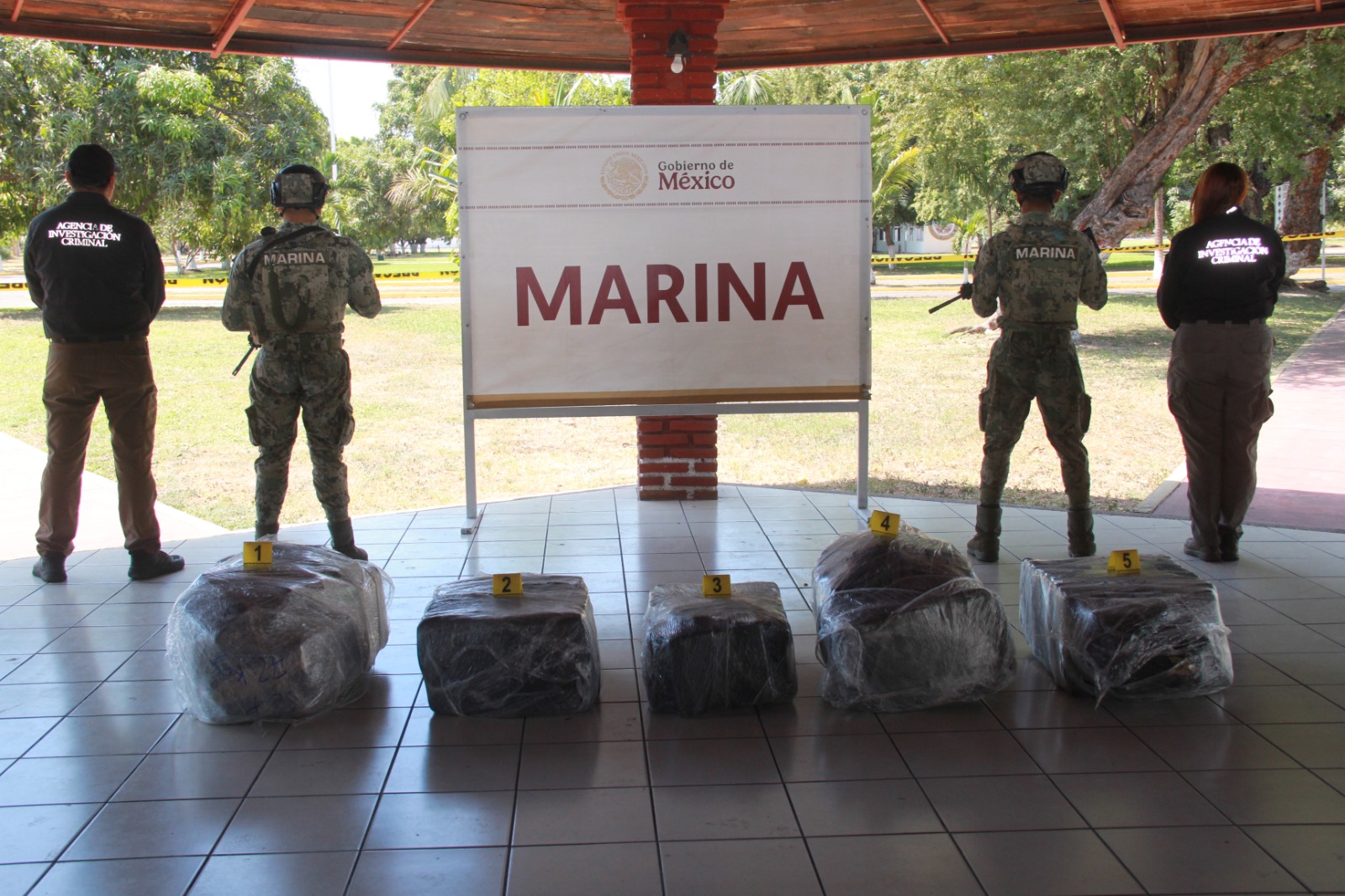 La Armada de México en coadyuvancia con la Aduana Marítima aseguró más de 300 kilos de clorhidrato de cocaína en Michoacán.
