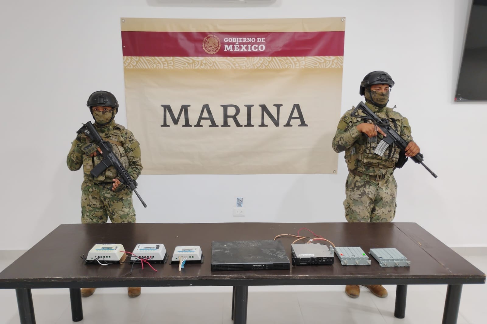Marina localiza e inhabilita infraestructuras de comunicación ilegal en inmediaciones de San Felipe, Baja California