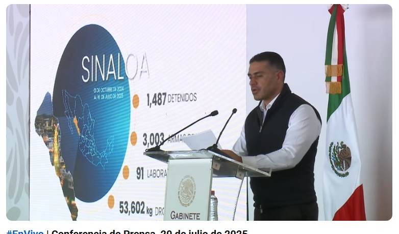 Conferencia de prensa del gabinete de seguridad