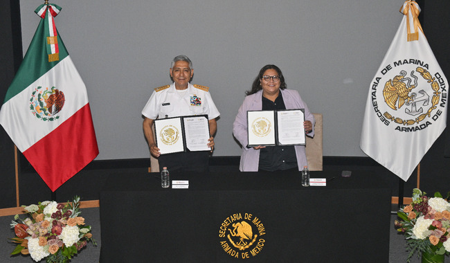 Secretarías de marina y de las mujeres firman convenio de colaboración por la igualdad sustantiva