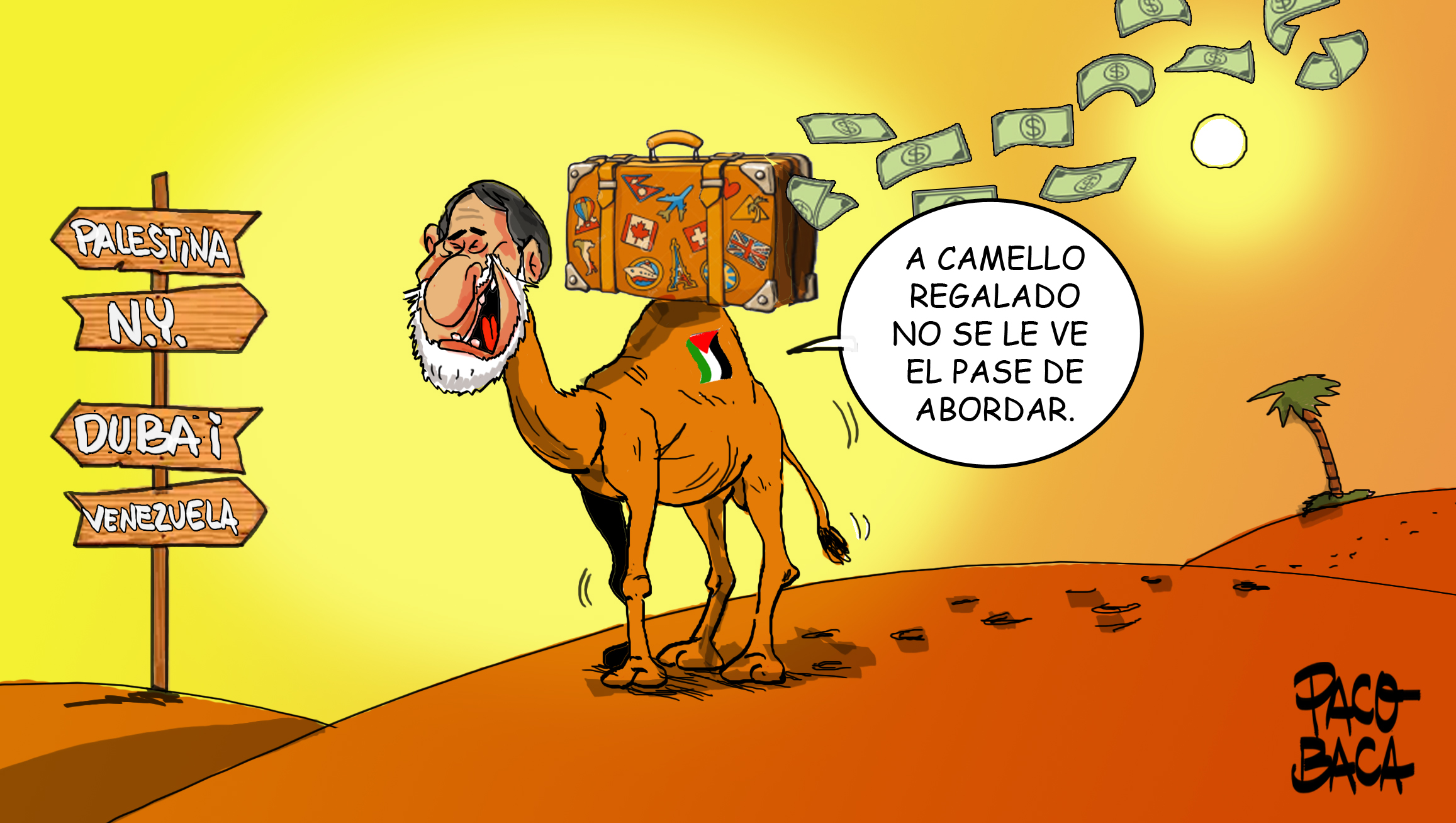 Noroña, el camello diplomático en fuga